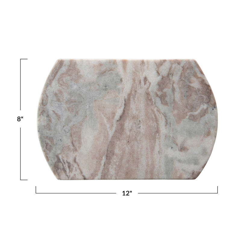 Long Marble Cutting Board, Buff image number 1