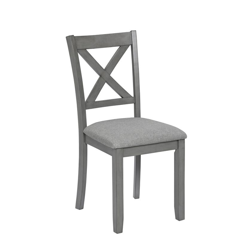 Riflil 5‑Piece Farmhouse Dining Set image number 8