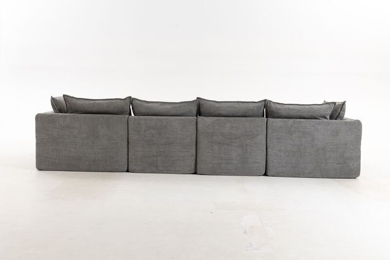 Blebze 129.8" Couch Oversized Modular Sectional image number 5