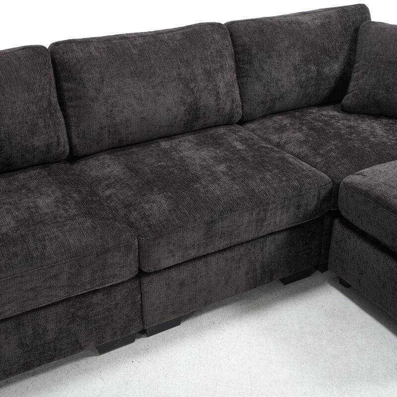 Bomzik Modern Storage Sectional Sofa with Dual USB image number 4