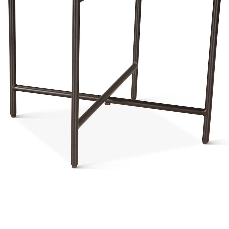 World Interiors Halden Nesting Tray Tables in Matte Black