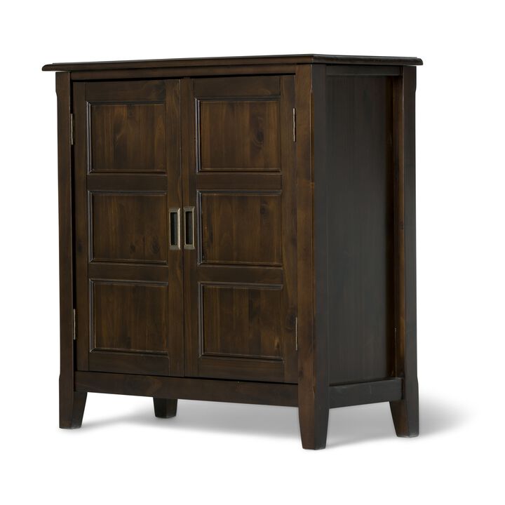 Dimkuf Transitional Solid Wood Accent Storage Cabinet
