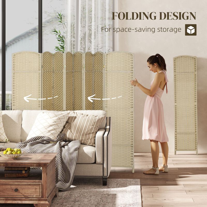 Hivvago Folding Room Partition with 8 Panels for Privacy image number 4