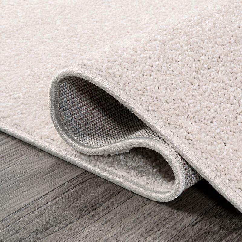 Haze Solid Low Pile Oval Area Rug
