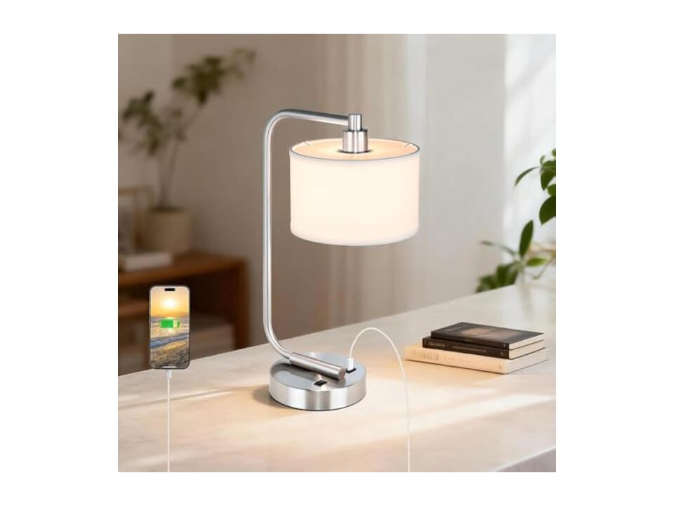 Modern Fabric Desk Lamp For Living Room Bedroom Office