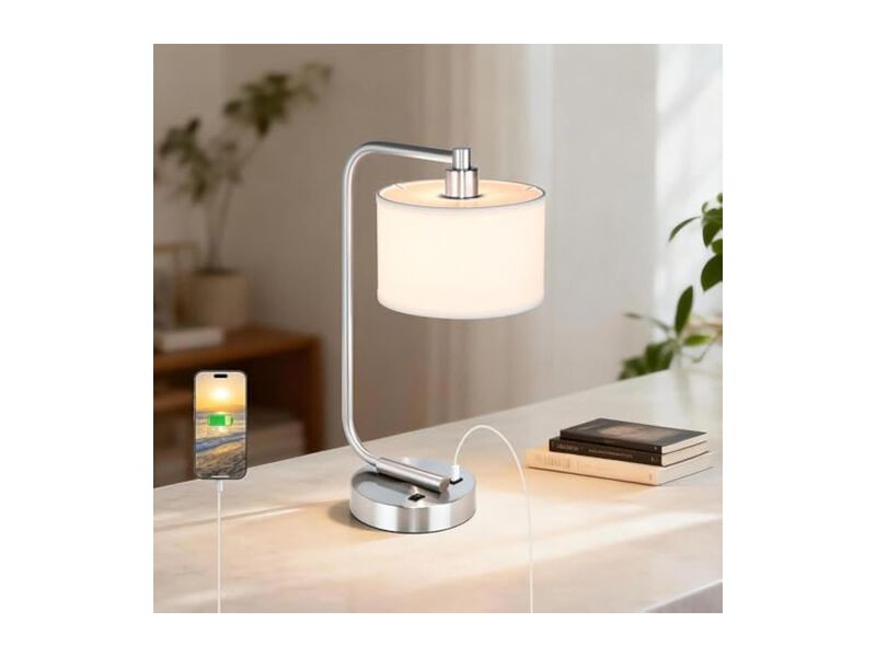 Modern Fabric Desk Lamp For Living Room Bedroom Office image number 1