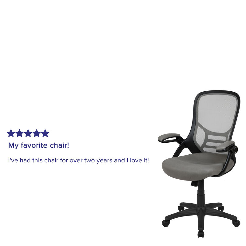Porter High Back   Mesh Ergonomic Swivel Office Chair with Frame and Flip-up Arms