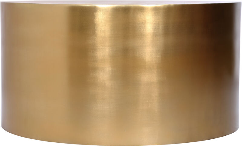 Meridian Furniture Cylinder Brushed Gold Coffee Table image number 2