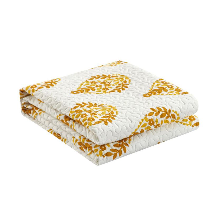 Chic Home Breana 5 Piece Quilt Set Floral Medallion Print Design Bed In A Bag Bedding