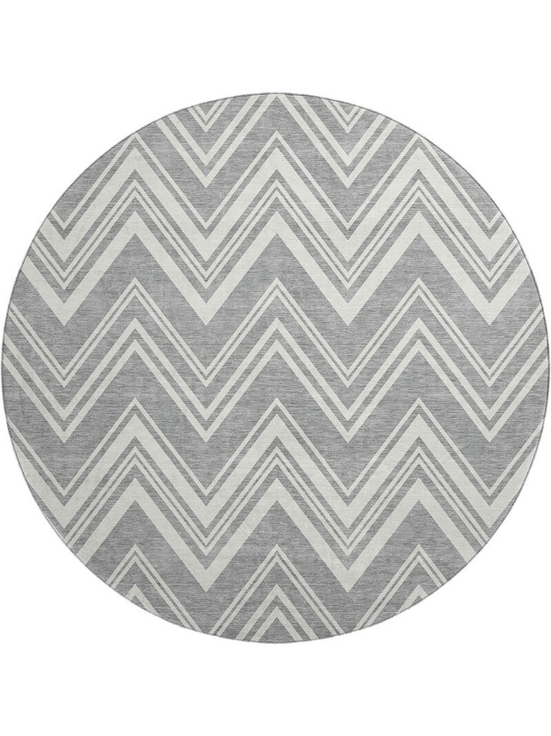 The Reserve TR17 Pewter 8' Round Rug image number 0