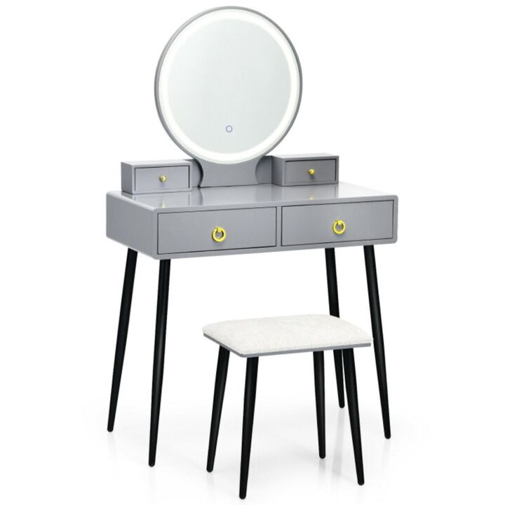 Vanity Table Set with Mirror