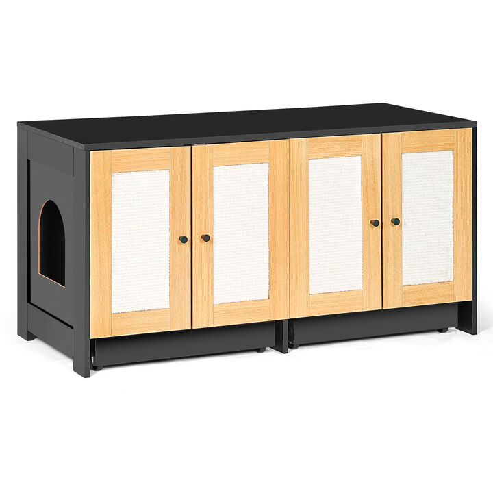 Dabmed Double Cat Litter Box Enclosure