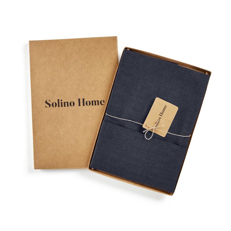 Solino Home 100% Pure Linen Bistro Apron - Kitchen Linen