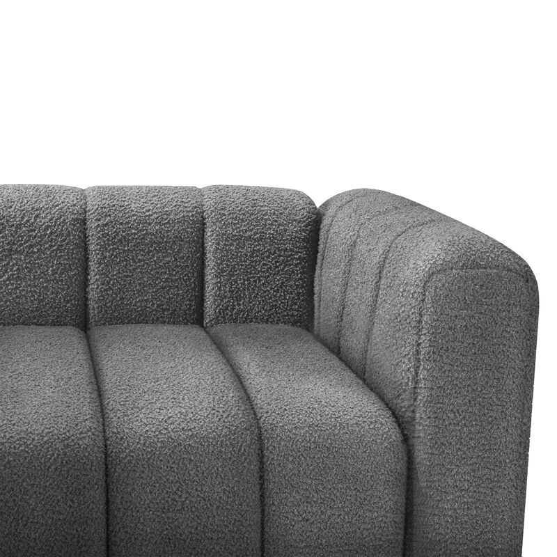 Merax Modern Teddy Velvet Sofa Indoor Couch