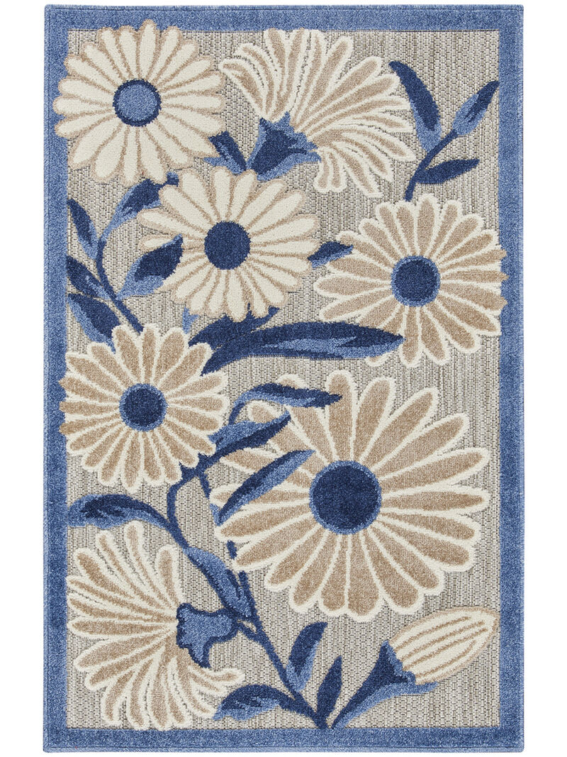 Aloha ALH33 Blue/Gray 2'8" x 4' Rug