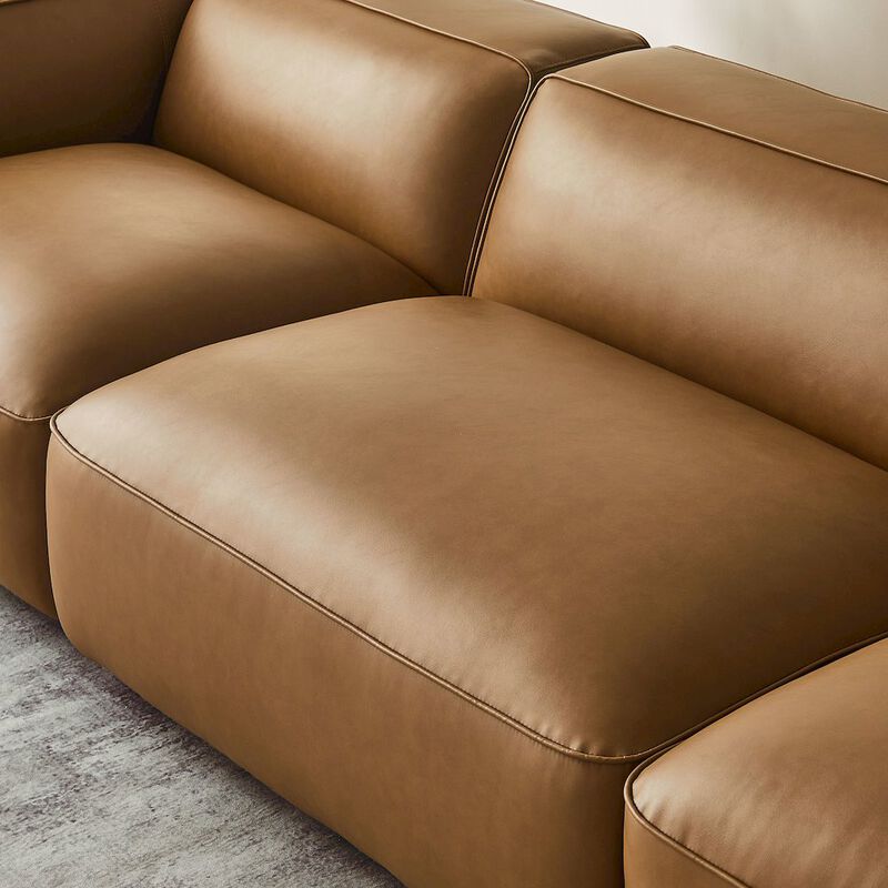 Auren 3-Piece Upholstered Vegan Leather Modular Sofa image number 7