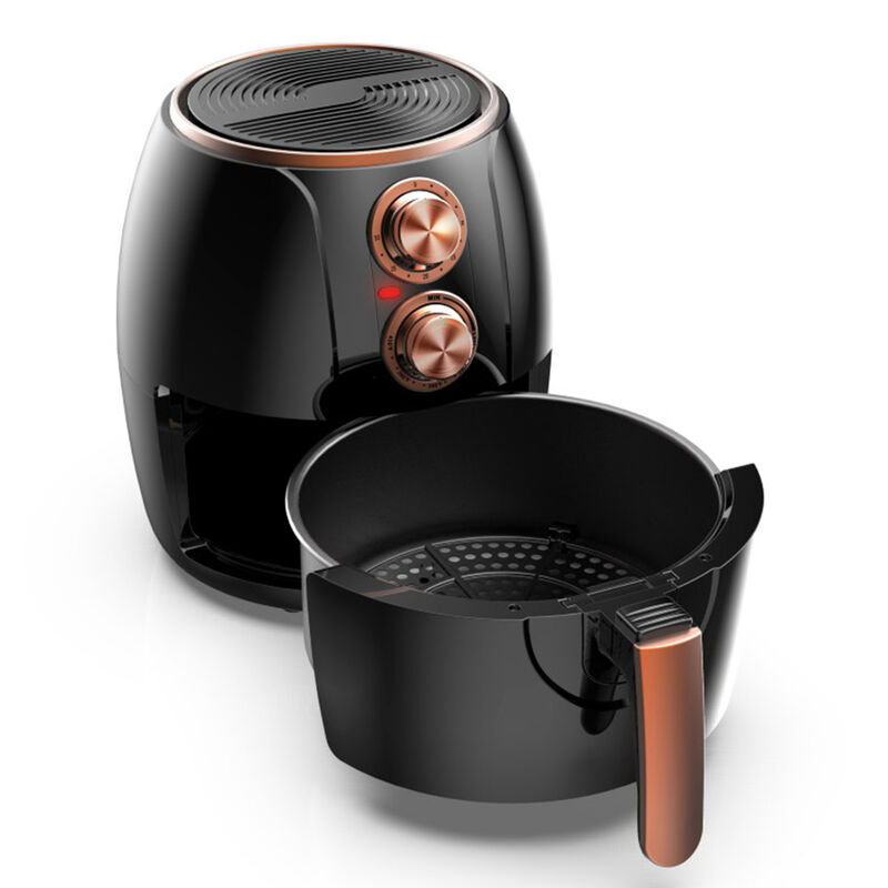 Brentwood 3.2 Quart Electric Air Fryer with Timer and Temp Control- Black and Bronze
