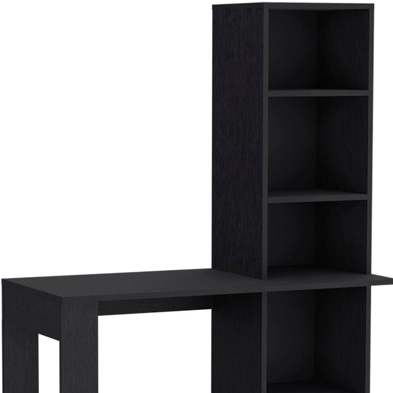 HomeRoots 39" White Wood Pedestal Computer Desk image number 3