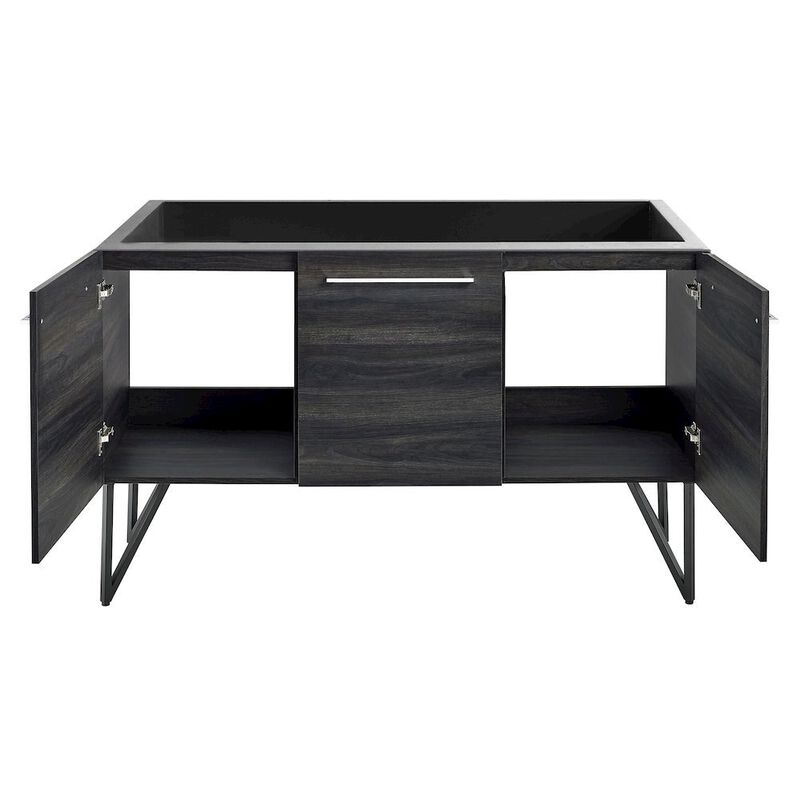 Annecy 60 Black Walnut Bathroom Vanity Cabinet Only (SM-BV226) image number 4