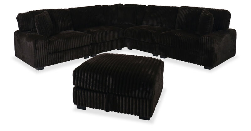 Nightfall 5‑Piece Sectional and Ottoman image number 0
