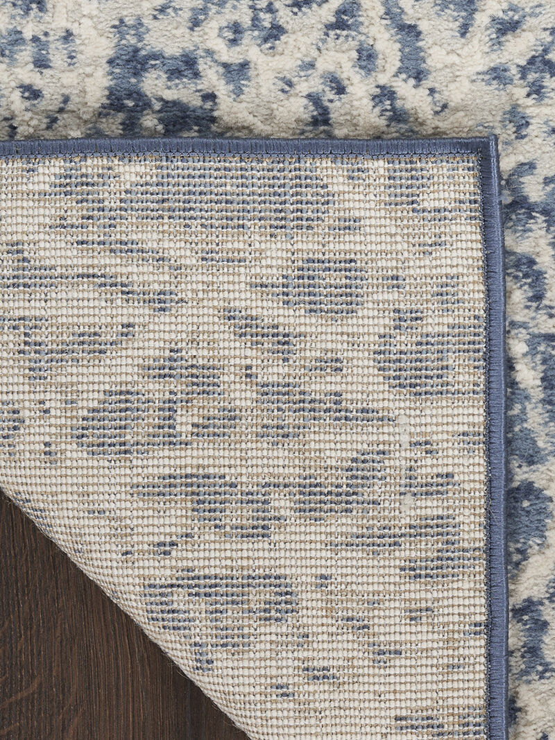 Exhale EXL02 Navy/Ivory 5'3" x 7'3" Rug