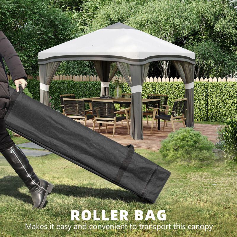 Hivvago Pop-Up 10' x 10' Party Tent with Sand Bags image number 3