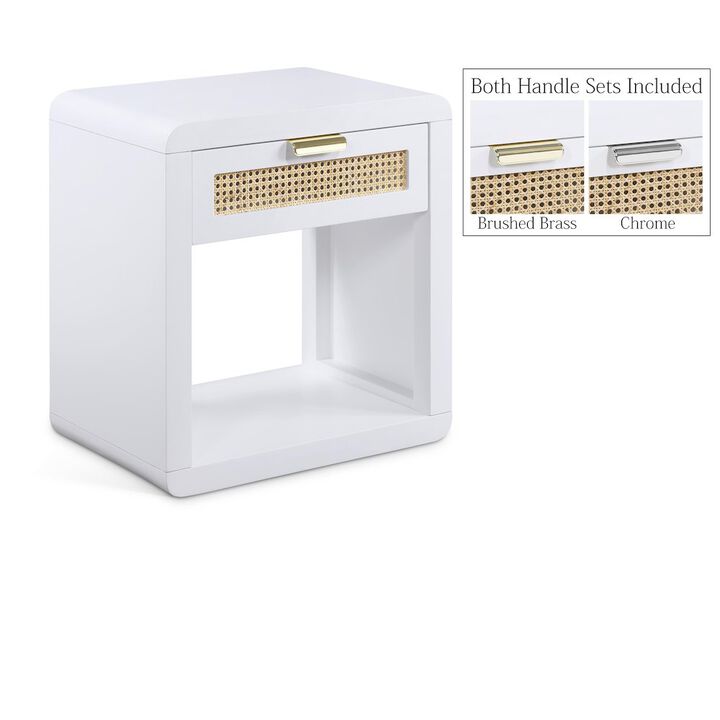 Meridian Furniture Langham White Night Stand