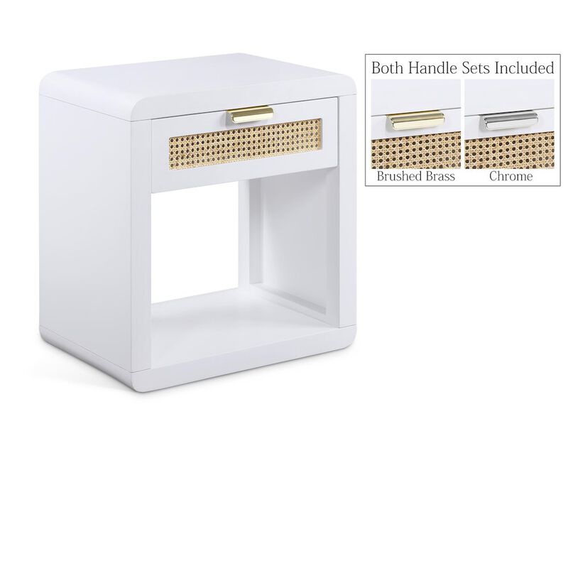 Meridian Furniture Langham White Night Stand