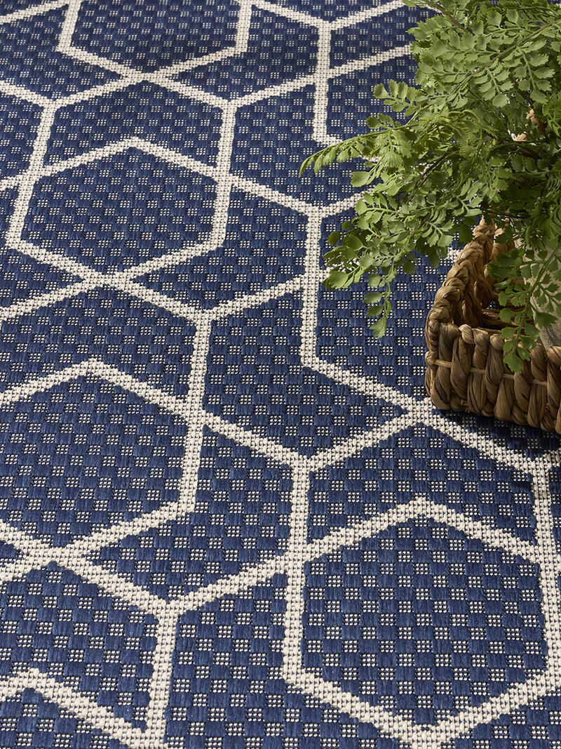Horizon Indoor/Outdoor HOZ01 Navy 4' x 6' Rug