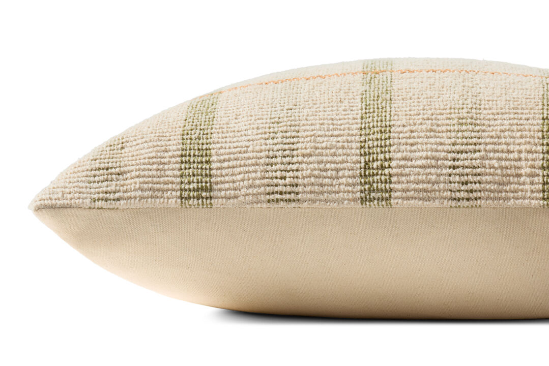 Ivory/Green 20''x20'' Cover Only Pillow