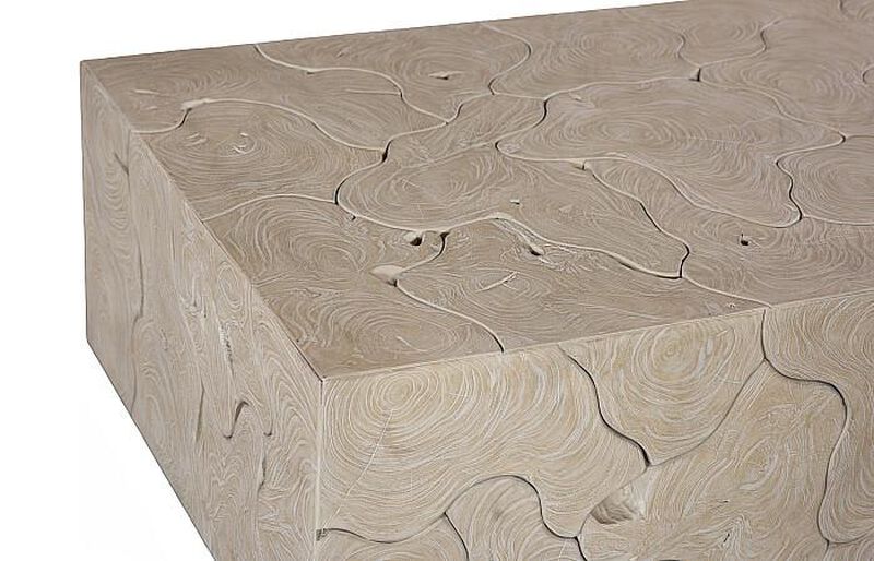 Teak Slice Rectangle Coffee Table image number 3