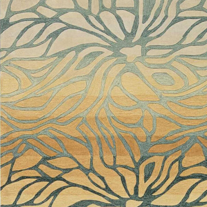 HomeRoots Abstract Area Rug