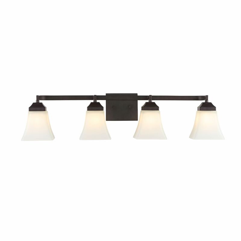Staunton Iron/Glass Modern Cottage LED Vanity Light