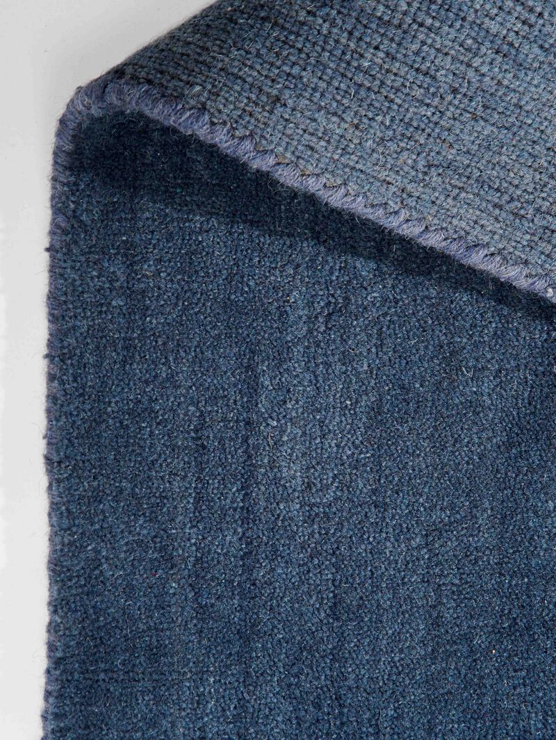 RUGSOTIC CARPETS HAND KNOTTED LOOM WOOL ECO-FRIENDLY AREA RUGS  - Rectangle, Solid Plain Design, High Pile Handmade Anti Skid Area Rugs for Living Room, Bed Room (L00111) image number 3