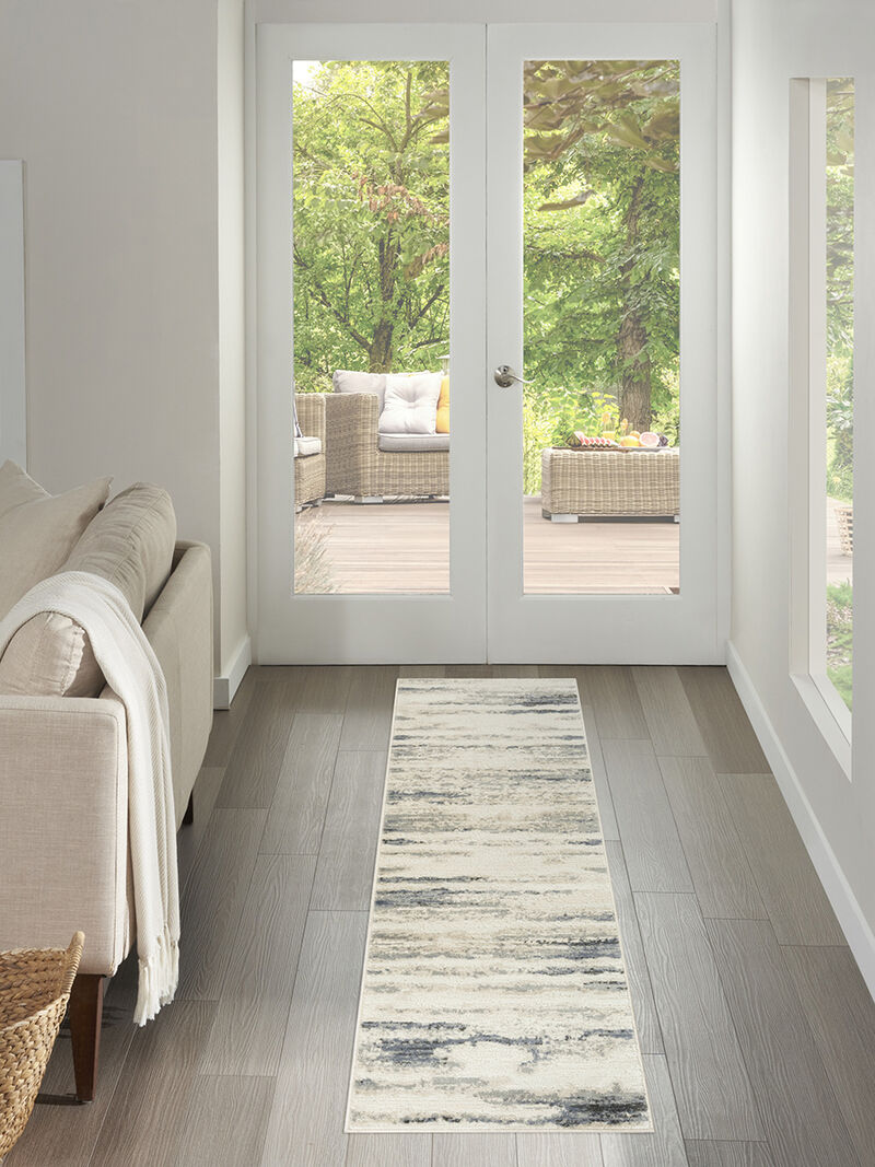 Serenity Home SRH12 Turquoise/Multicolor 2'2" x 7'6 Rug