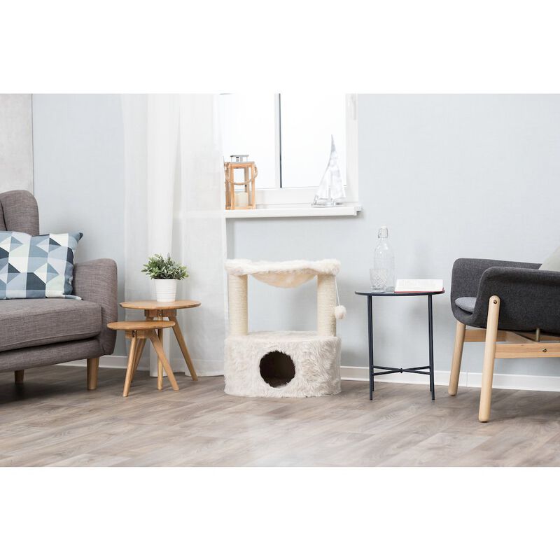 TRIXIE Baza Grande Plush & Sisal Cat Tree, Cat Condo and Hammock, Cat Toy image number 7