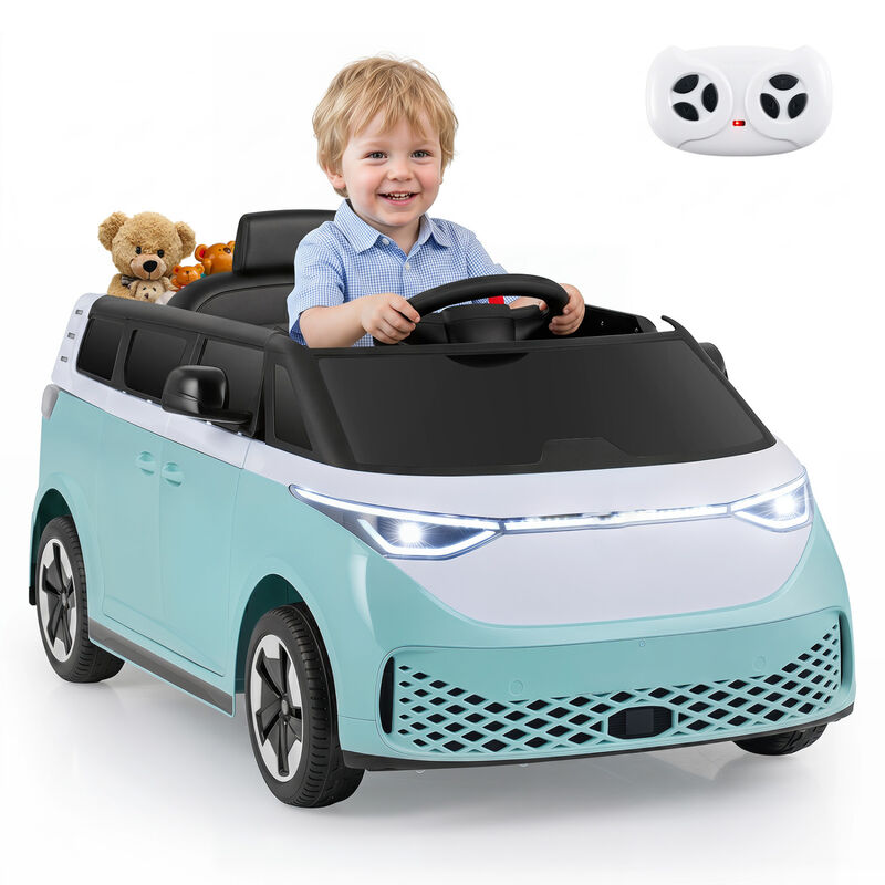 Kids 12V Electric Ride On Bus with LED Lights and Music for Garden Play image number 3