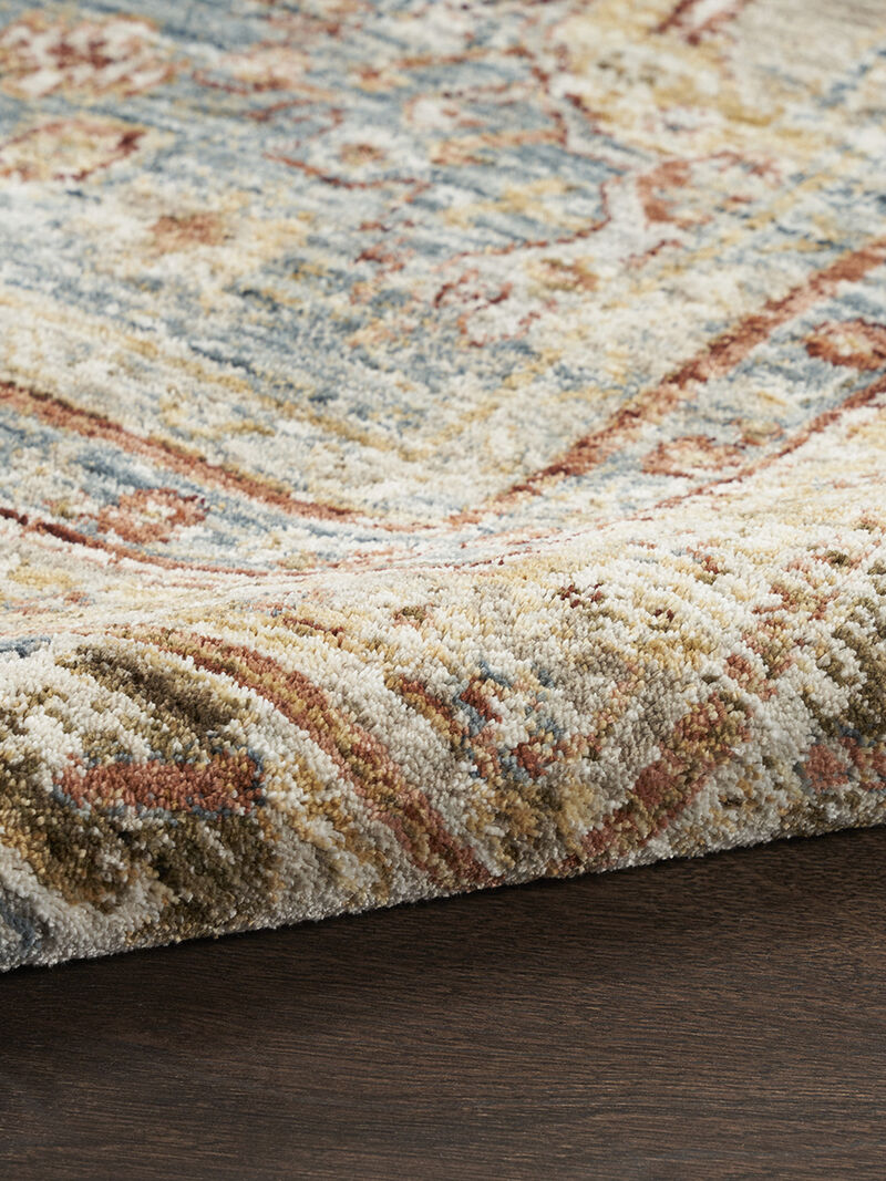 Sahar SHR01 Blue 2'3" x 10'2" Rug image number 4