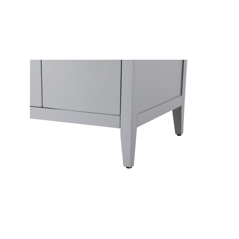 Elegant Kitchen and Bath 72 Inch Double Bathroom Vanity In Grey