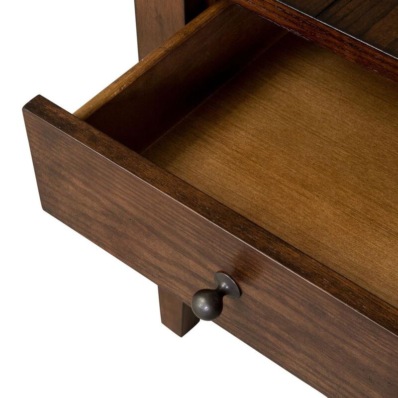Liberty Furniture Lake House End Table in Rustic Brown Oak image number 4