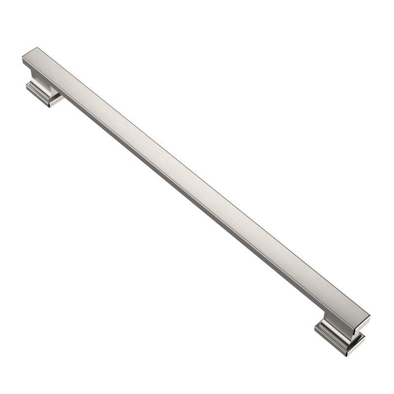 Alzassbg 5 Pack Brushed Satin Nickel Cabinet Pulls, 10 Inch(254mm) Hole Centers Kitchen Cabinet Handles for Cabinets and Drawers