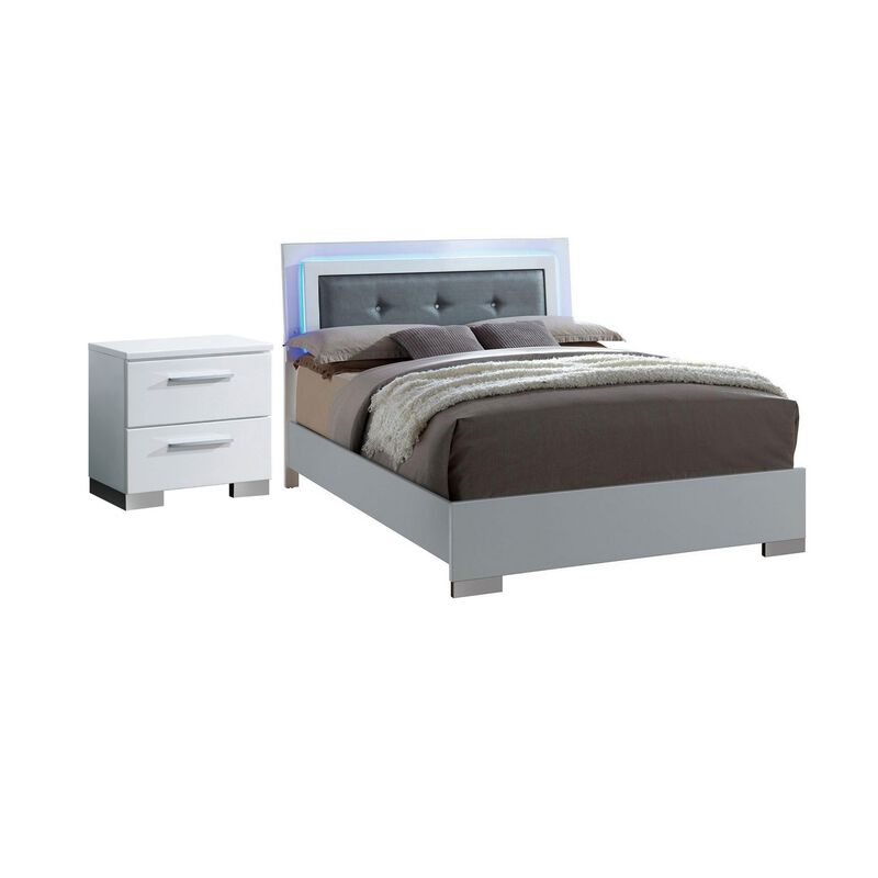 Bedroom Set, 2 Piece Set with Nightstand image number 0