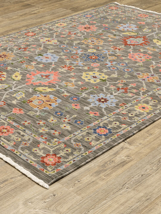 Lucca 2' x 6' Grey Rug