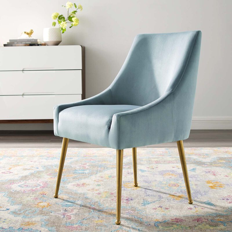 Discern Upholstered Performance Velvet Dining Chair image number 5