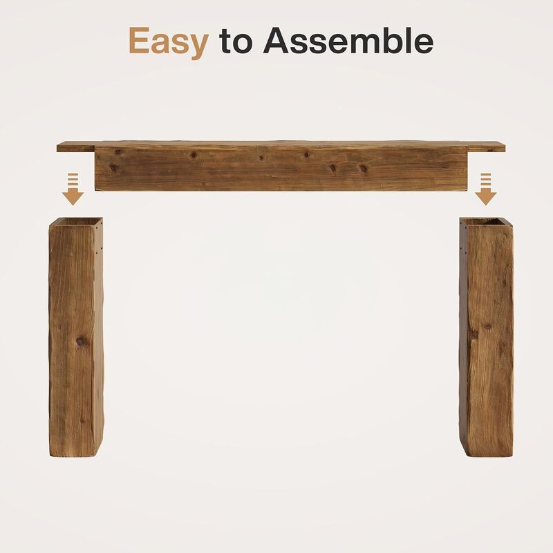 Tribesigns Farmhouse Wood Console Table image number 6