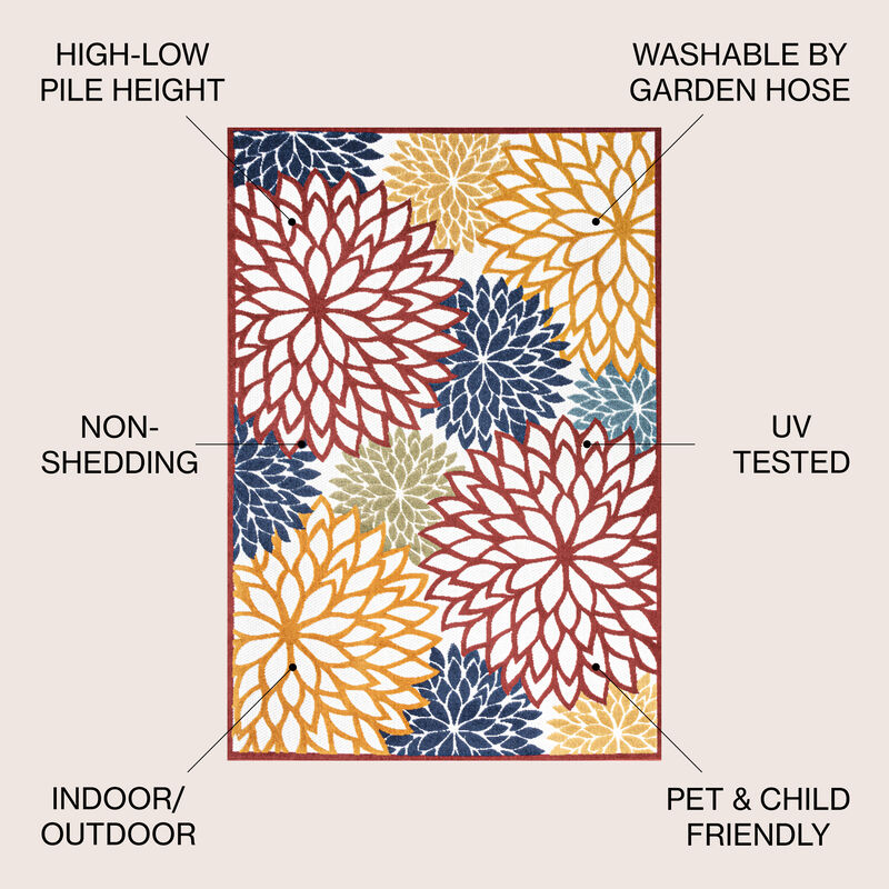 Minori Floral Indoor/Outdoor Area Rug