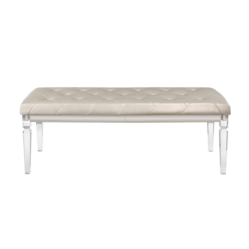 Paris Champagne Upholstered Bedroom Bench image number 0