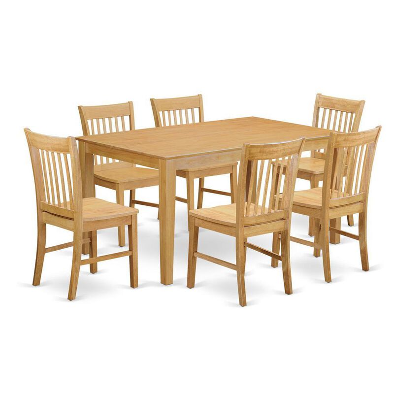 7 Pc Dining room set-Dinette Table and 6 Dining Chairs