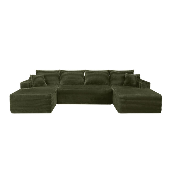 Rosest 134" Cloud Sectional Sofa