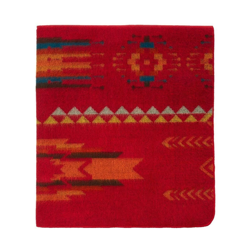 HomeRoots Ultra Soft Red Southwest Handmade Throw Blanket image number 2